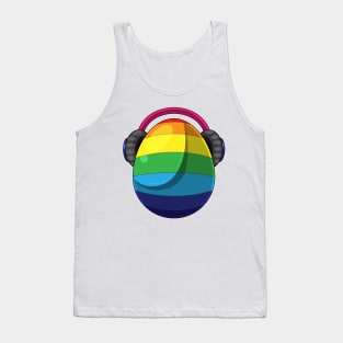 Easter egg Easter Rainbow Music Tank Top